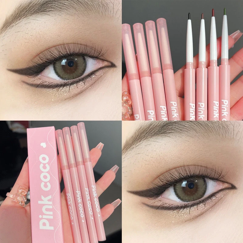 极细眼线胶笔持久易防水不易晕染易上色彩色眼线笔卧蚕笔伪素颜