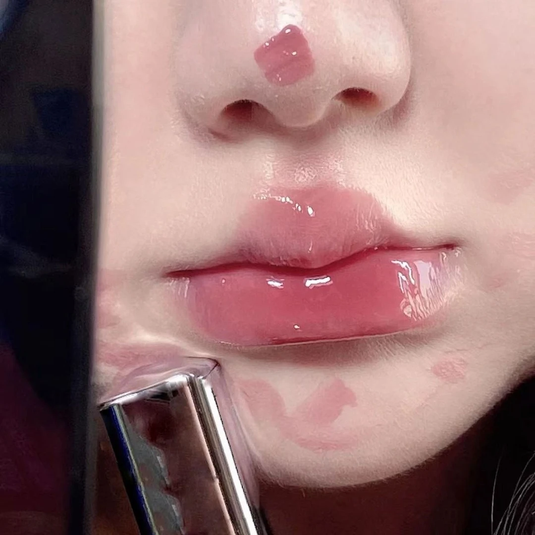 赛博朋克风~波浪镜面唇釉纯欲水光易成膜不易沾杯超自然学生口红
