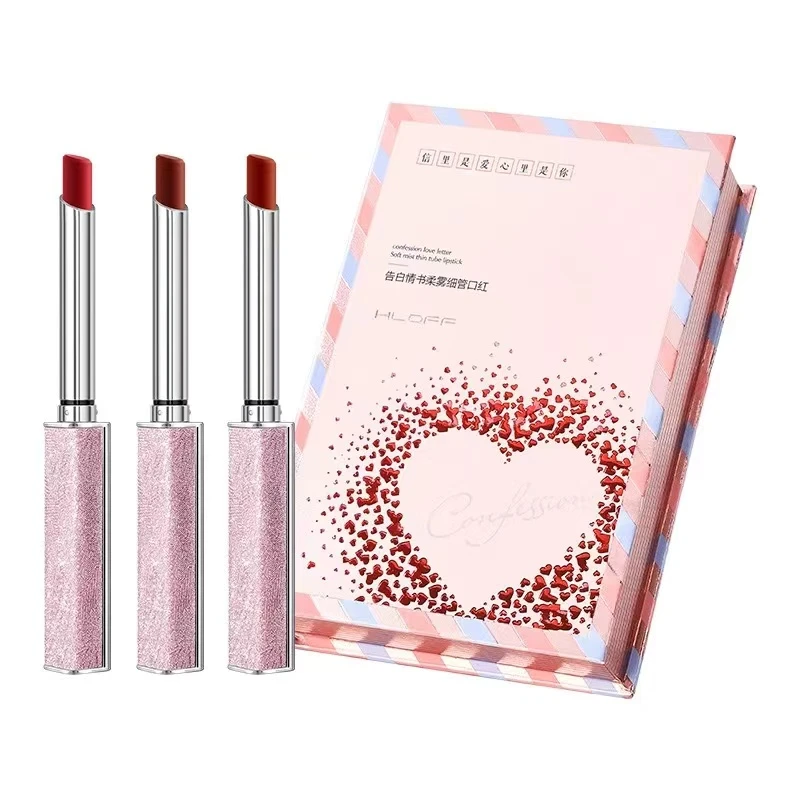 HLOFF告白情书柔雾细管口红