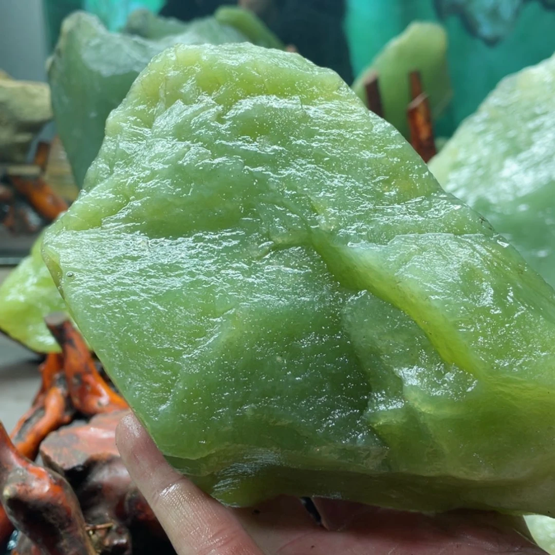 【闪购商品】蛇纹石玉原石合金皇*