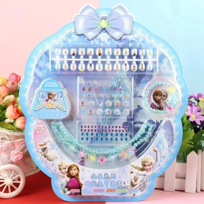儿童女孩指甲贴冰雪奇缘公主卡通装扮贴画贴纸美甲贴