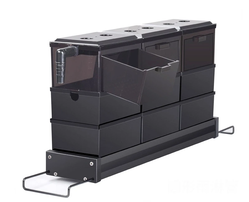 鱼缸水族上滤过滤槽滴流槽过滤盒水族过滤盒亚克力滴流过滤滴漏盒