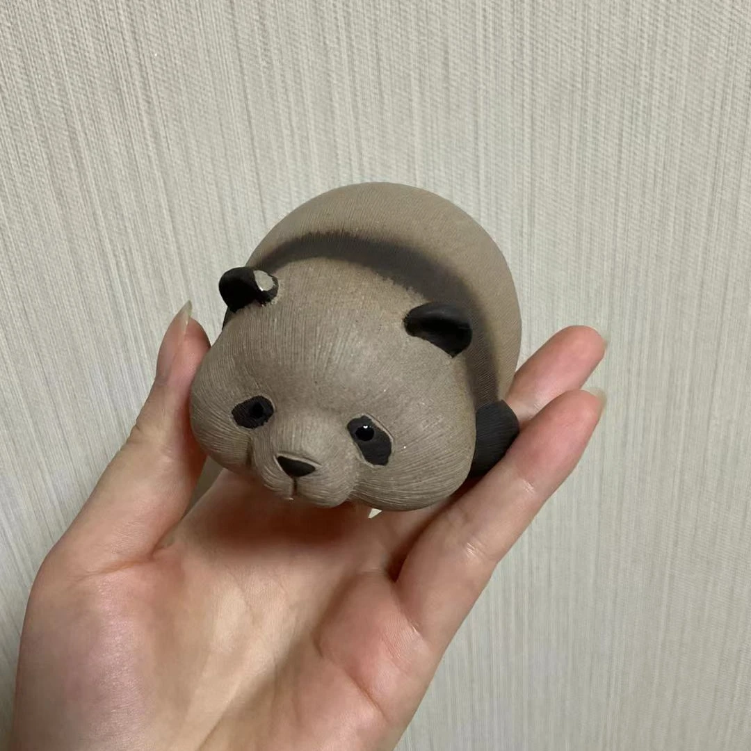 精工熊猫紫砂茶宠