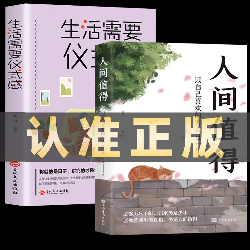 全2册】人间值得 生活需要仪式感以自己喜欢的方式过一生人生正能