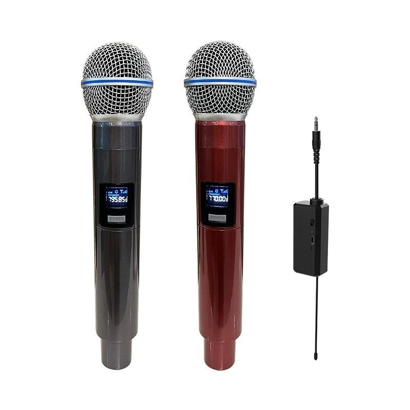 布谷鸟U段充电无线麦克风一拖二动圈室内户降噪声卡音响直播唱歌