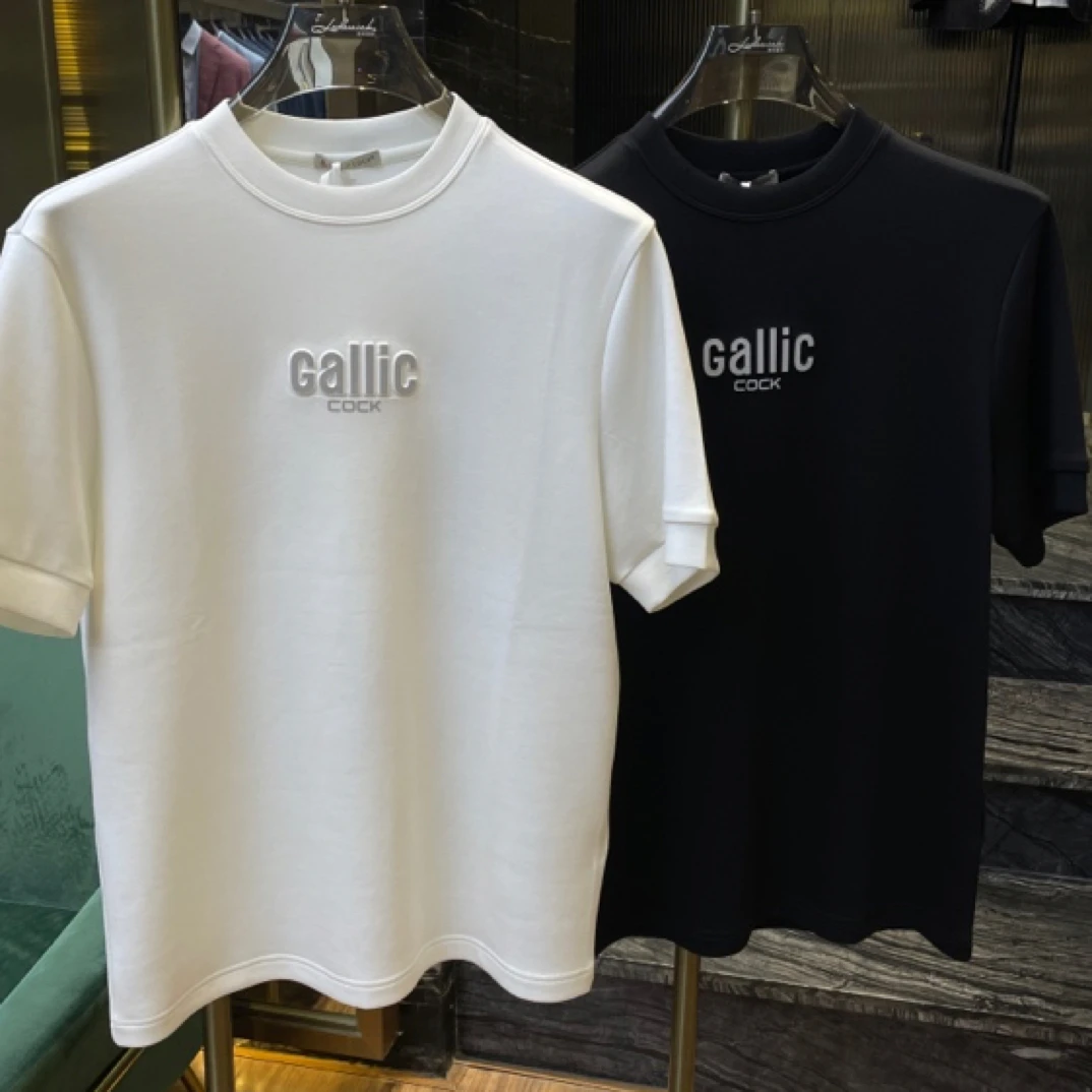 【洛和男装】GALLIC COCK欧货男士圆领半袖打底衫秋款