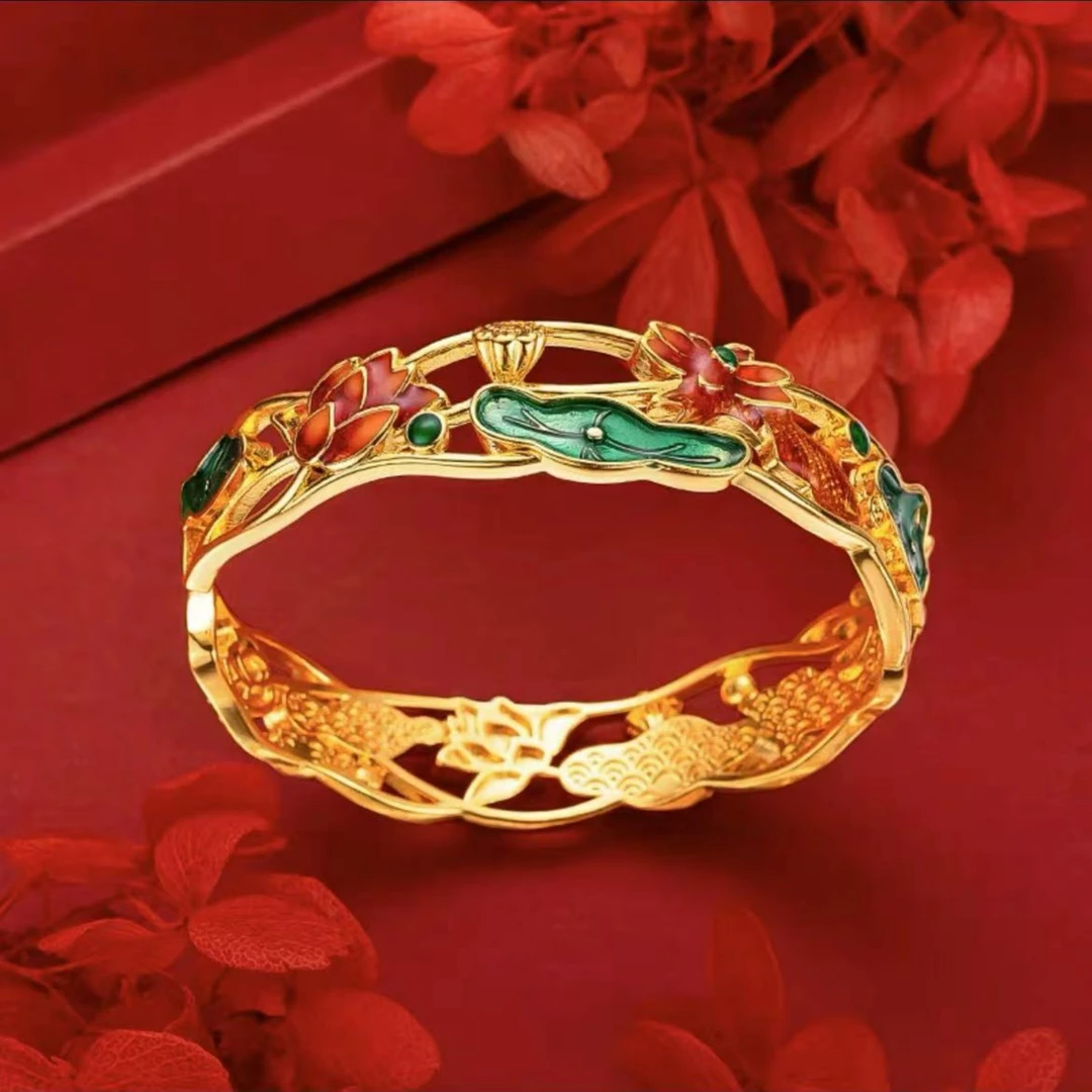 【秘饰】秘饰专属经典荷塘月色手镯