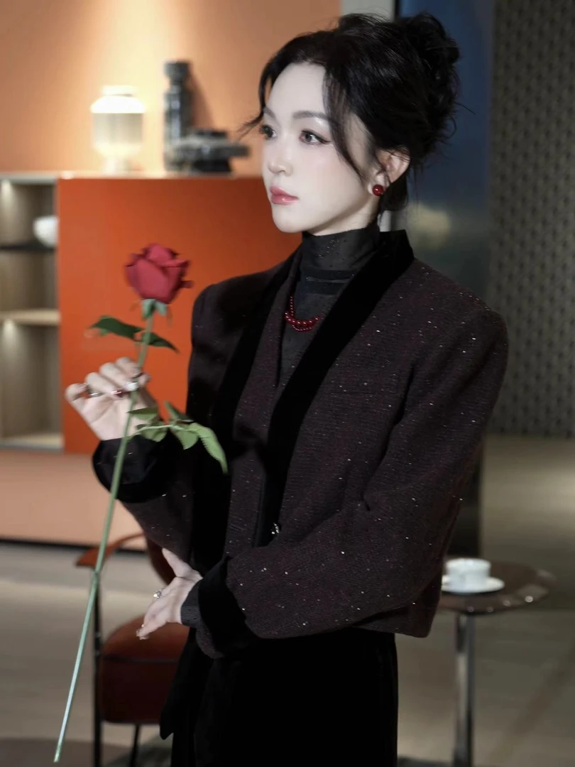 【爵士玫瑰】2024秋季新款时尚百搭外套8833135