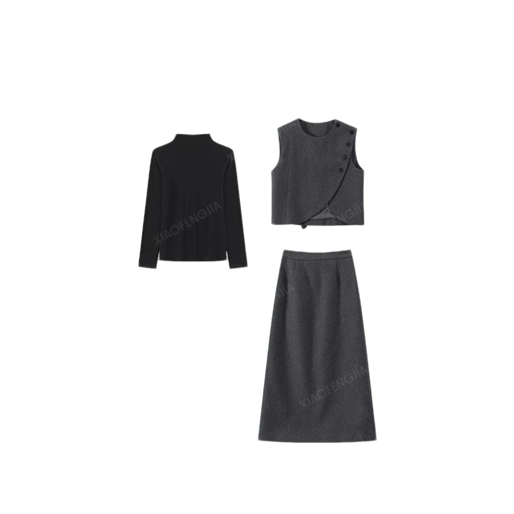 2024秋季新款时尚气质千金三件套套装86A1595