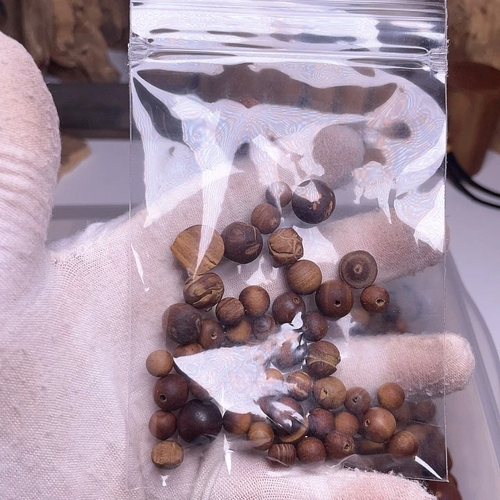 檀香木手串/手链檀香散珠瑕疵10g