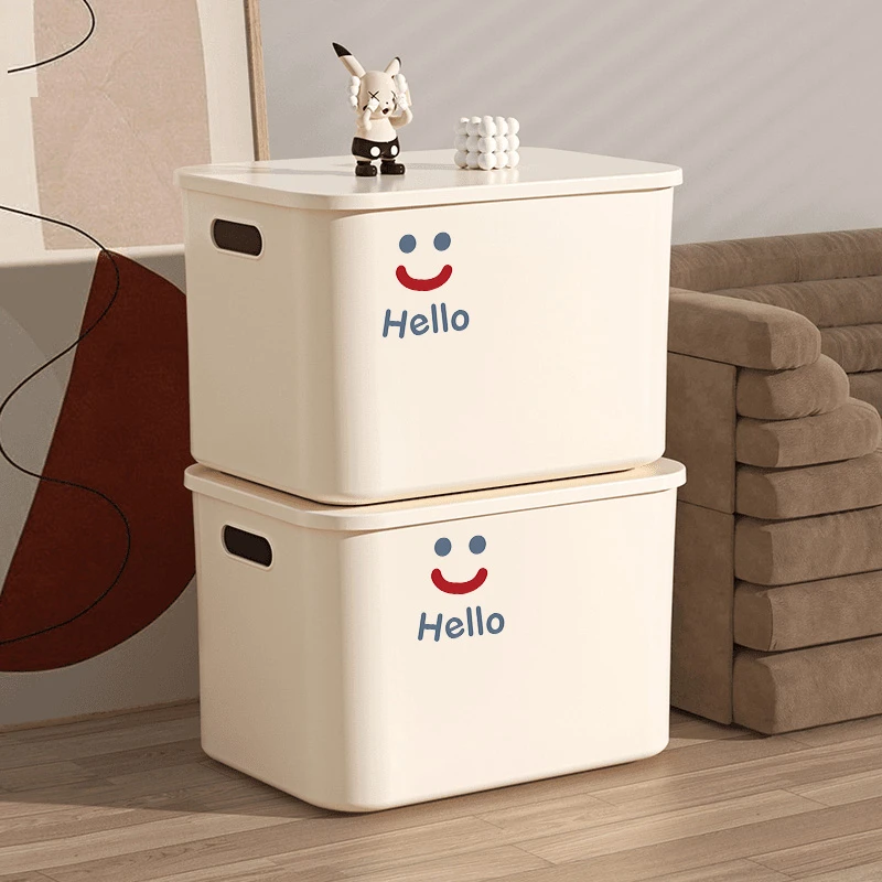 收纳箱家用大容量衣柜衣服整理玩具零食储物盒杂物筐大号塑料箱子