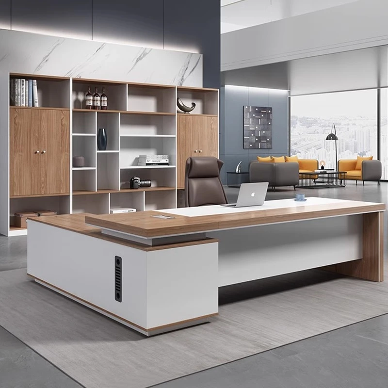 总裁办公桌老板桌简约现代老板桌子办公室桌椅大班台办公家具组合