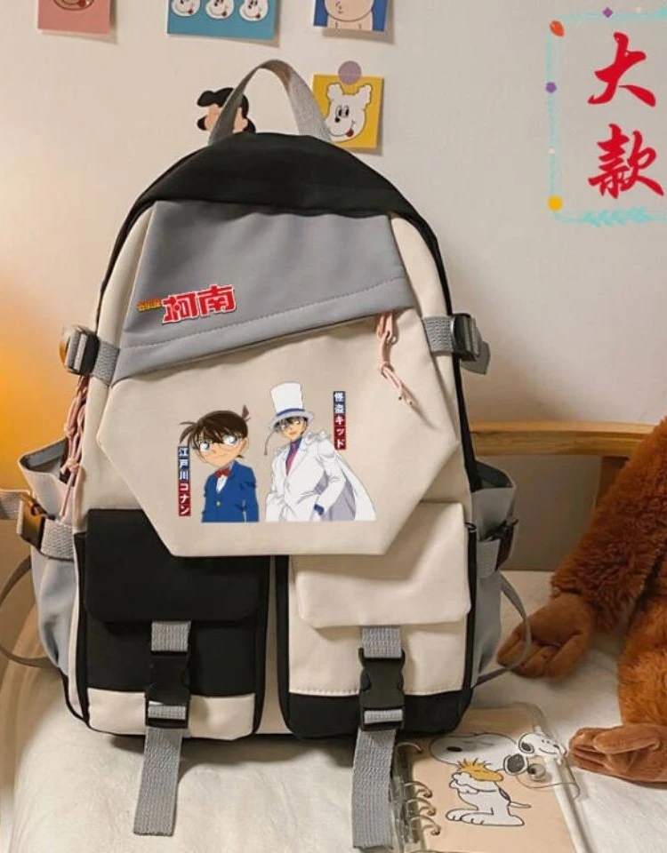 名侦探柯南初高中学生书包女生大容量双肩包男电脑包怪盗基德KID