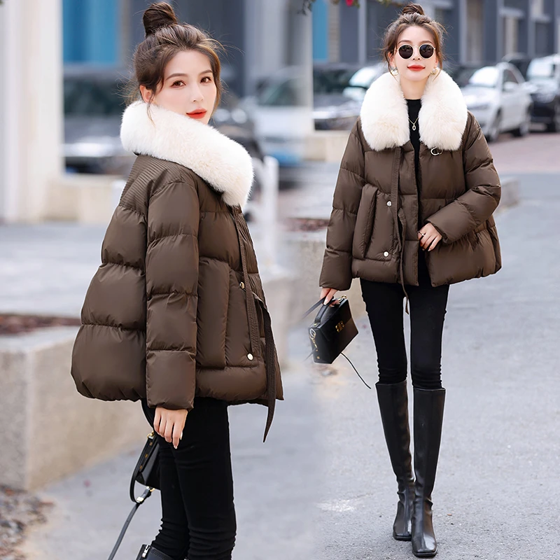 海宁皮草皮羽绒服女2025新款爆款洋气冬季小个子高端奢华派克外套