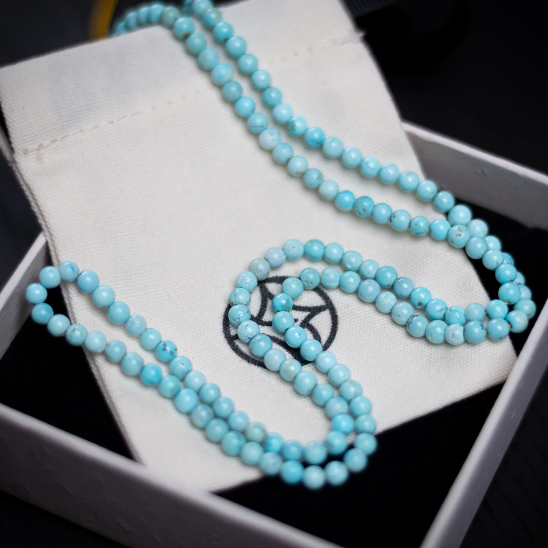 禾奕绿松石手链项链湖北原矿高瓷釉设计时尚百搭原创（多样性发货）