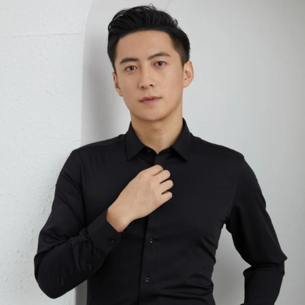 【有品】2025超软弹性免烫竹纤维职业商务纯色男士衬衫