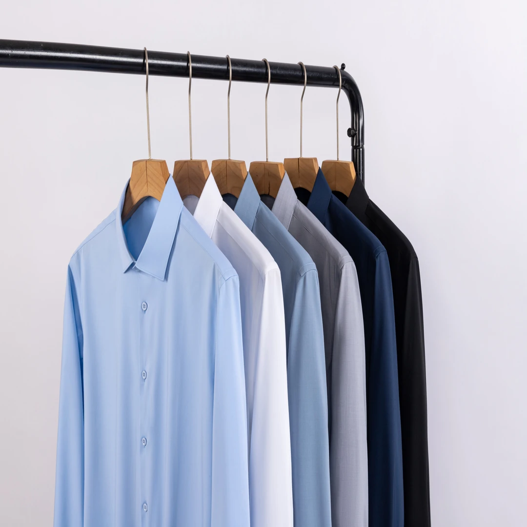 【有品】进口兰精莫代尔衬衫-超软弹性免烫商务休闲纯色衬衫遮肚腩