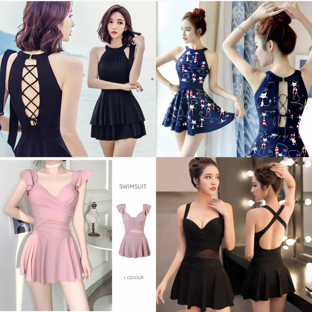 【孤品泳衣 个别微瑕 介意勿拍】 连体竞技裙款孤品泳衣服爆款合集