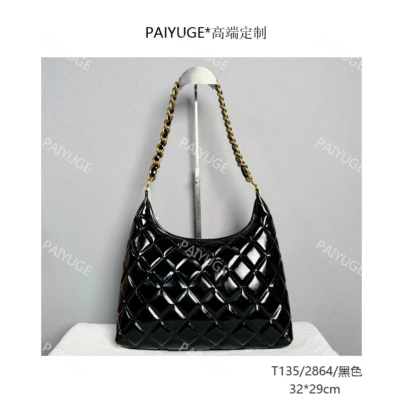 T135/2864/黑色 Paiyuge高端定制时尚女士手提包单肩包斜挎包1417