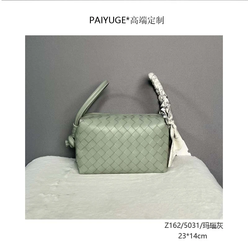 Z162/5031/玛瑙灰 高端订制手工蜡线女士单肩斜挎手提包1138孤品