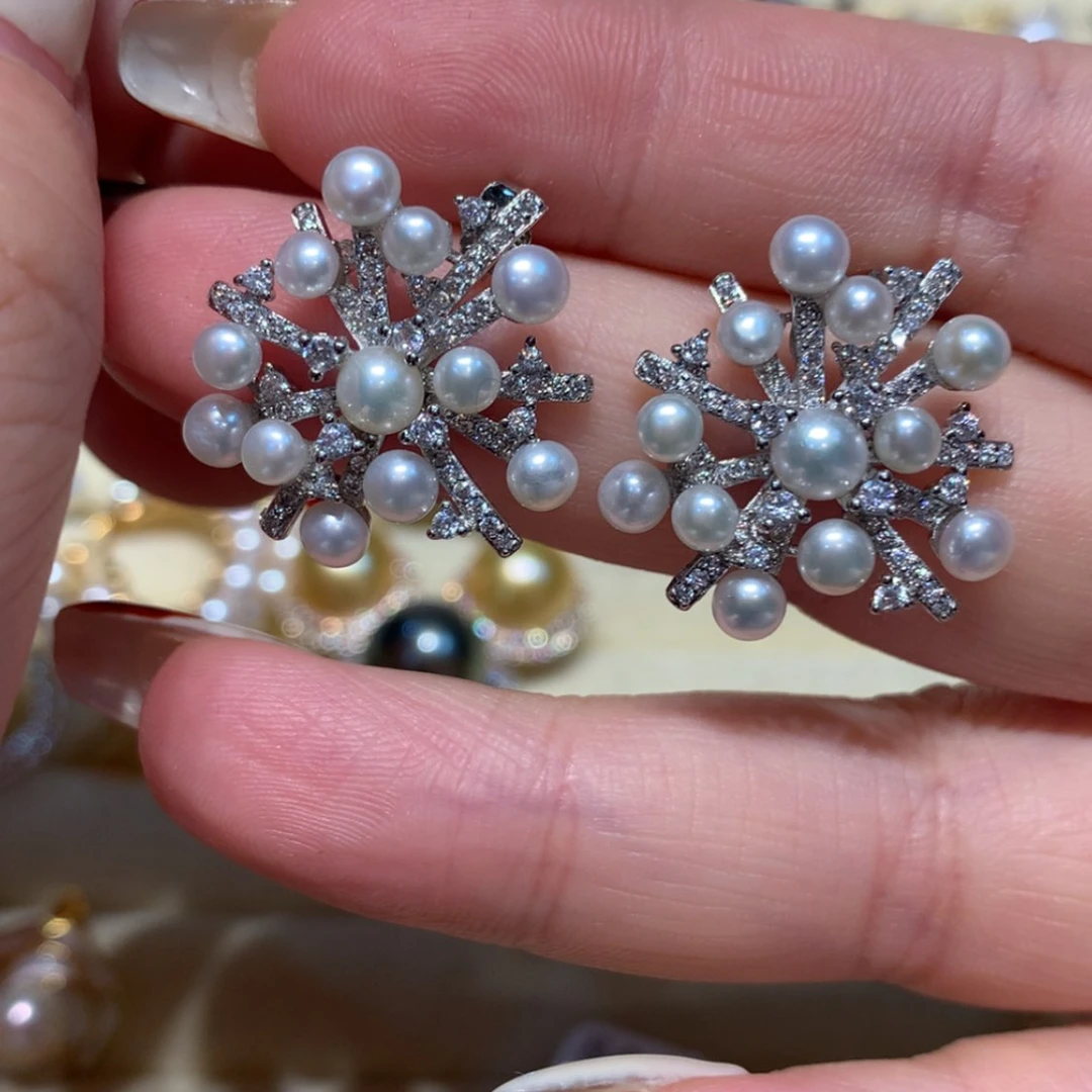 【闪购商品】淡水珍珠耳饰未镶嵌