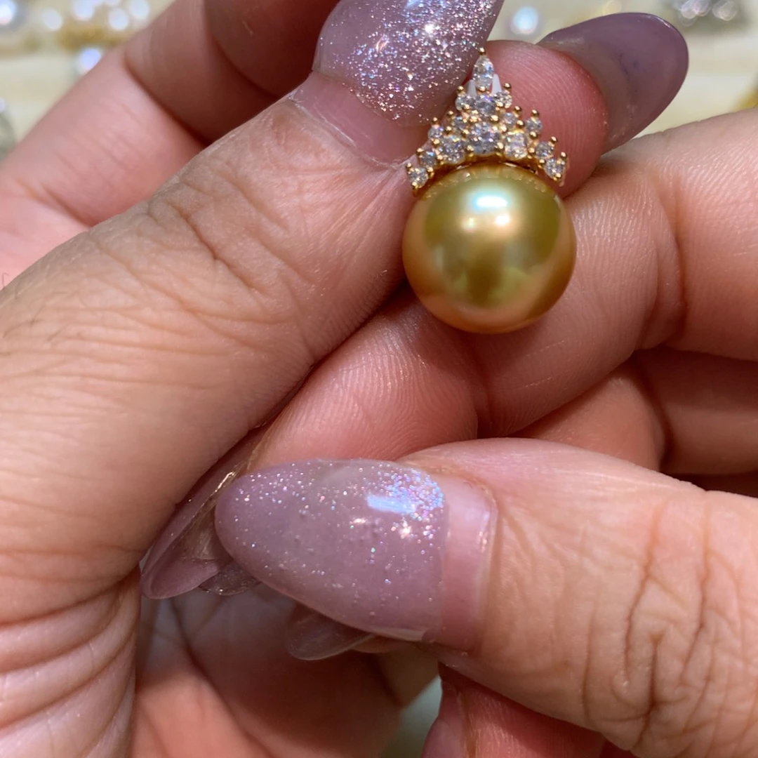 海水珍珠颈饰银S925镶嵌