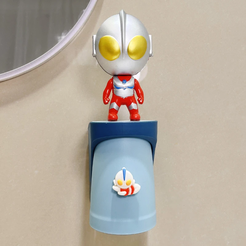 儿童漱口杯牙刷架子可爱卡通家用免打孔挤牙膏神器壁挂式洗漱套装