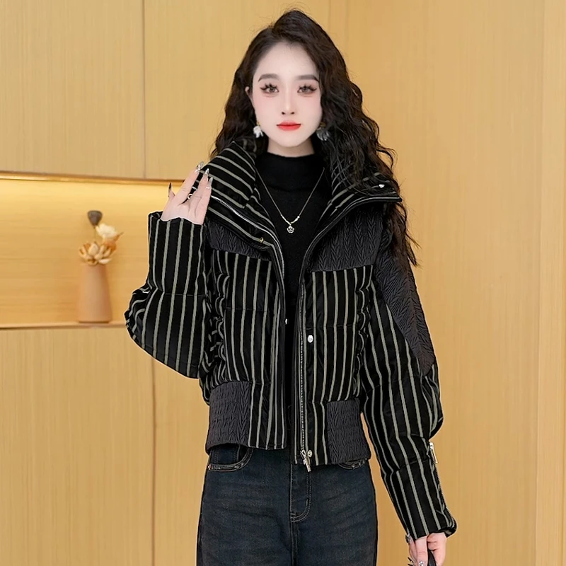 【羽绒服】冬季白鸭绒羽绒服百搭新款时尚气质休闲保暖韩版外套女