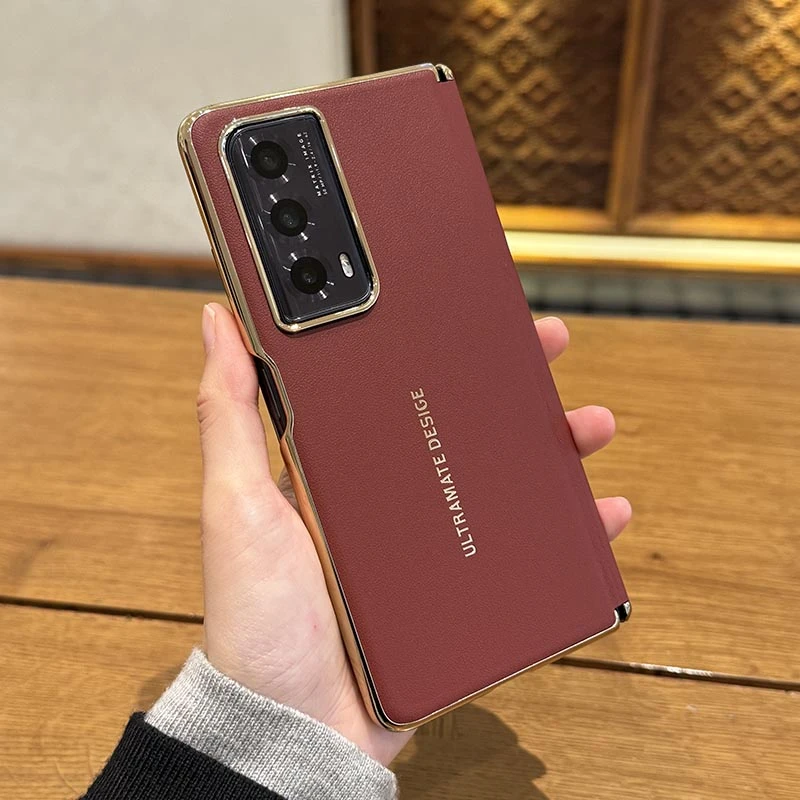 适用于荣耀magicVS2折叠屏手机壳V2新款铰链全包素皮奢华保护壳X2