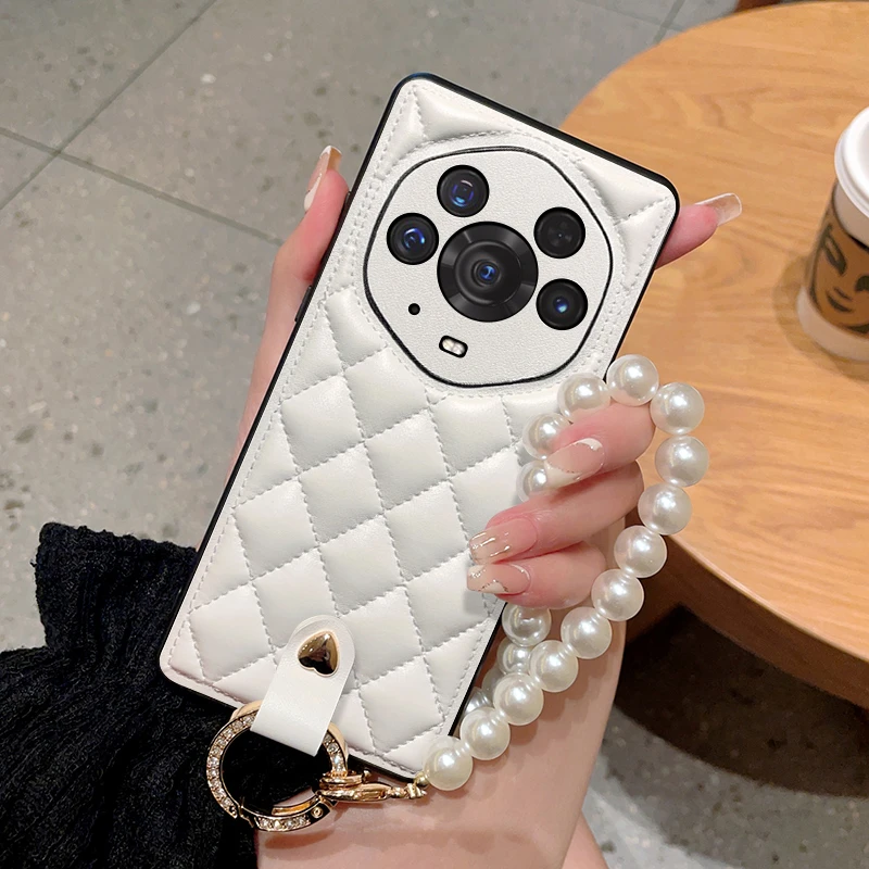 荣耀Magic3/Pro/至臻版珍珠手链手机壳magic3pro高级感小香风女款