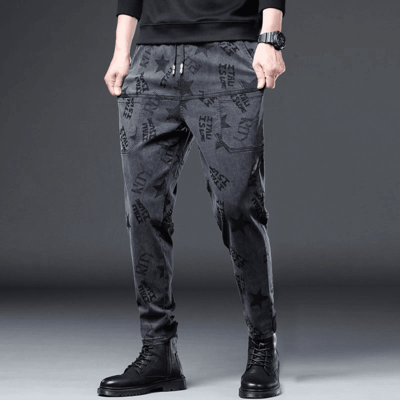 【2024薄款  六兜口袋】暗纹提花休闲长裤男潮牌百搭时尚夏季直筒