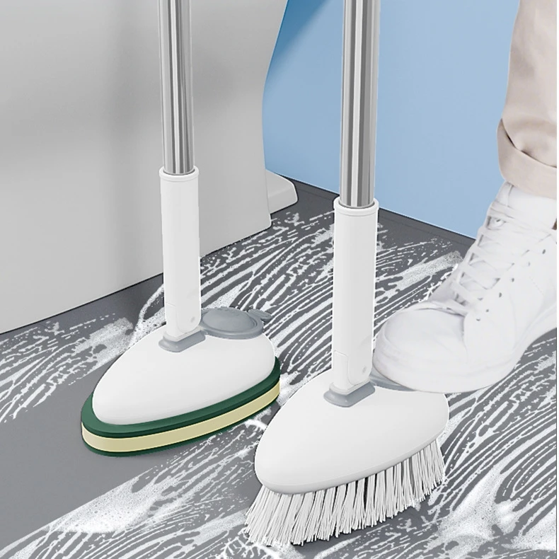 长柄浴室刷加液瓷砖缝刷子厕所卫生间神器清洁硬毛刷新款百洁地刷