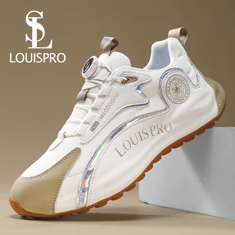 Louispro科技旋转扣休闲鞋舒适百搭运动鞋增高鞋潮鞋男