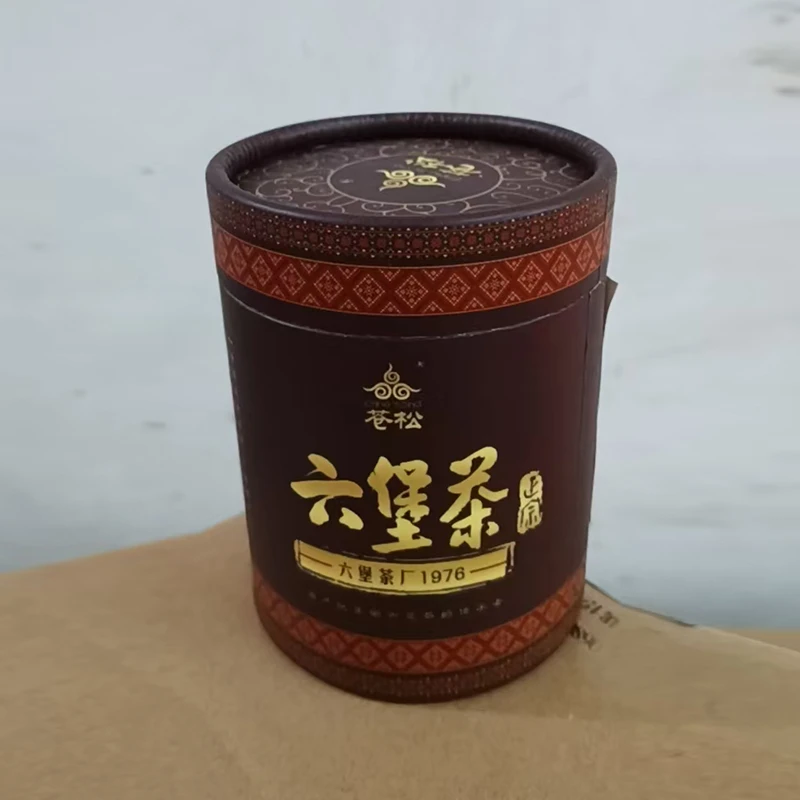 苍松六堡茶 民族纸罐茶50克  广西产地茶叶黑茶纸罐六堡茶