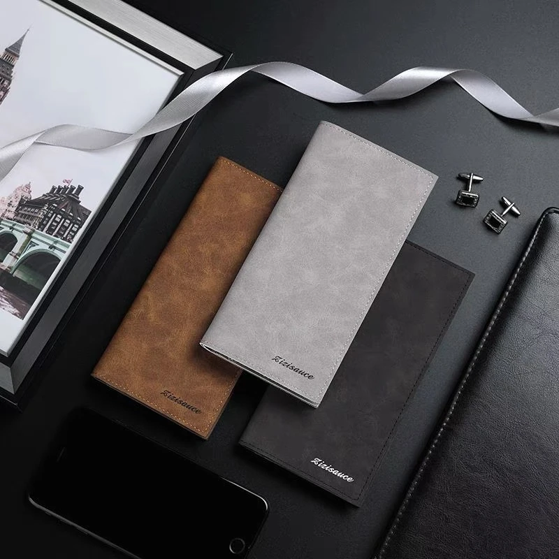 男士钱包学生长款超薄二合一钱包多卡位钱包多功能钱包长款商务