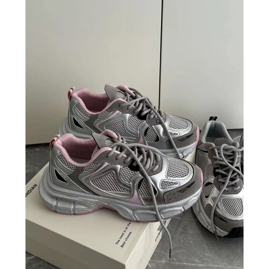 【姐妹人手一双】韩代厚底显脚小运动休闲运动小个子套装