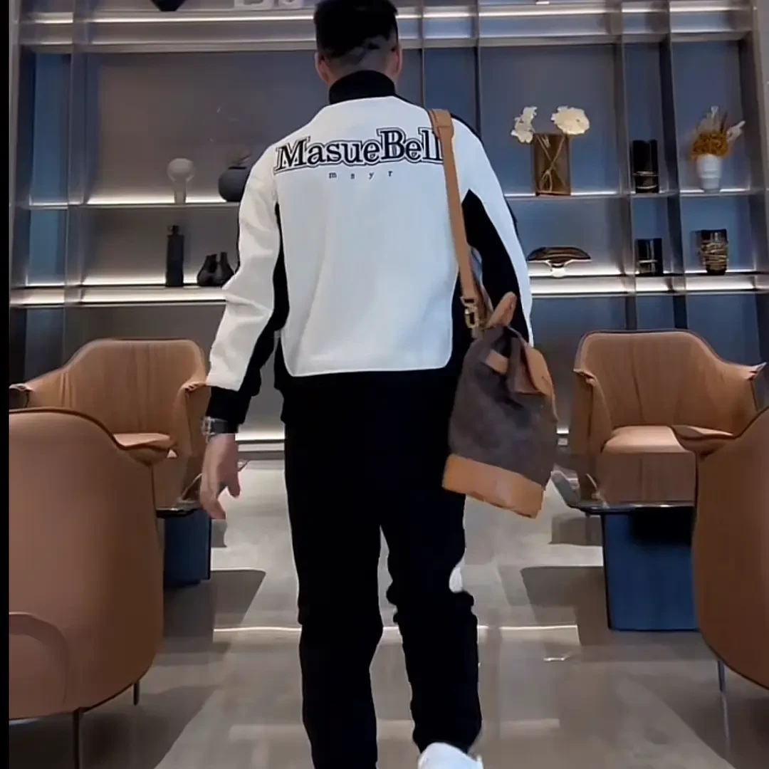 欧货春秋加厚男士新款爆款夹克2024新款男装高端时尚百搭休闲套装