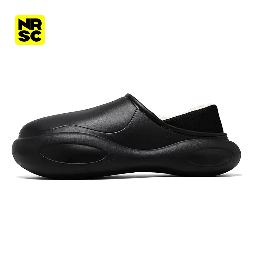 NRSC/2023FW 太空船原创设计 一脚蹬棉拖鞋 秋冬保暖加绒外穿防水