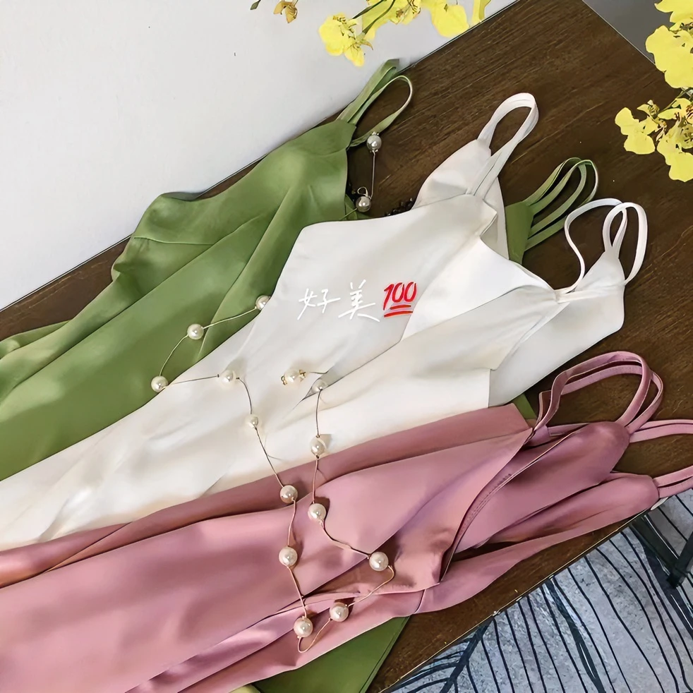 【新中式】珠光般的品质！春夏百搭品质背心吊带裙 女士连衣裙