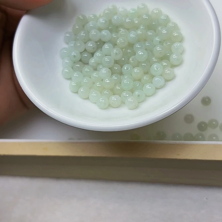 翡翠手链未镶嵌散珠108颗卡5.5
