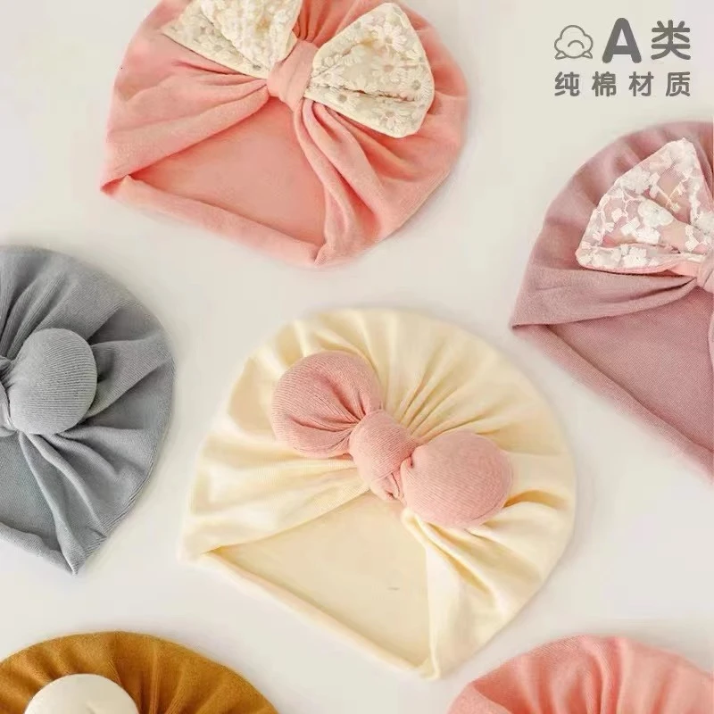 婴儿帽子春秋款冬季新生儿胎帽男女宝宝印度帽0-3月初生儿囟门帽