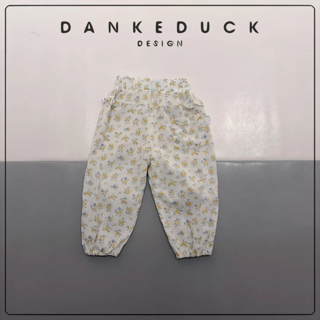 BH-404160-童装新款碎花夏季休闲宽松气质百搭甜美长裤