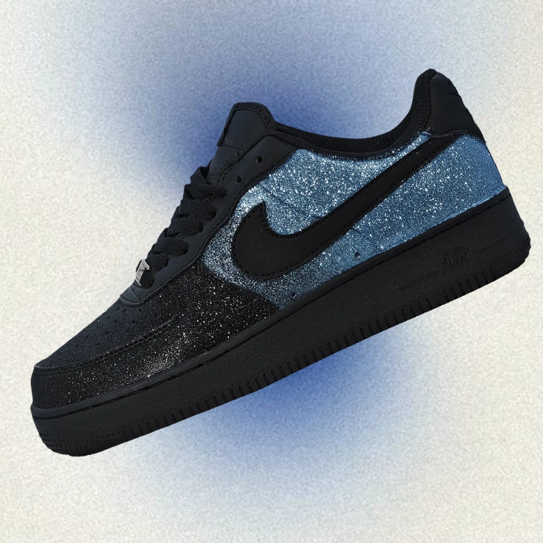 Nike/耐克空军一号潮鞋 满天星 个性百搭复古低帮情侣增高定制款