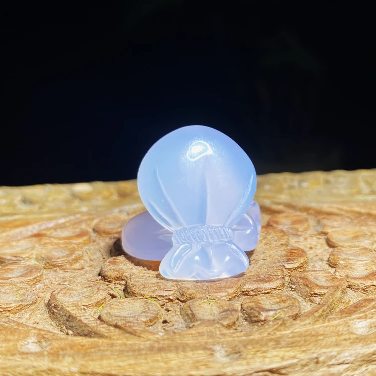 天然白玛瑙玉髓钱袋子珠宝玉石时尚送礼爆款