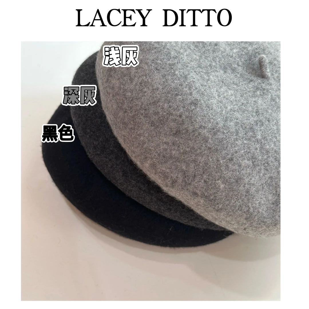 LaceyToDitto 2024 10/17 羊毛显瘦大头围贝雷帽