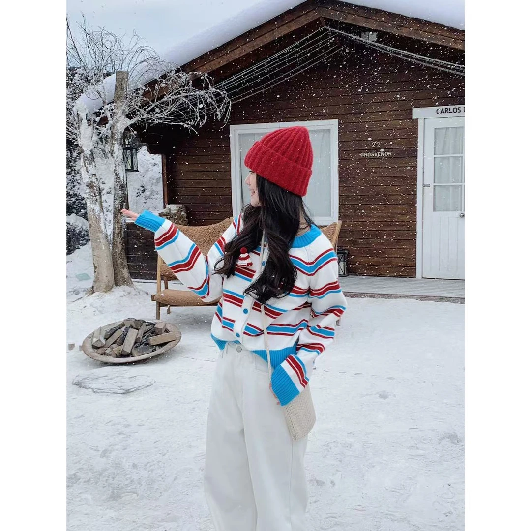 LaceyToDitto 2024 11/3【脆脆米】慵懒风撞色条纹毛衣