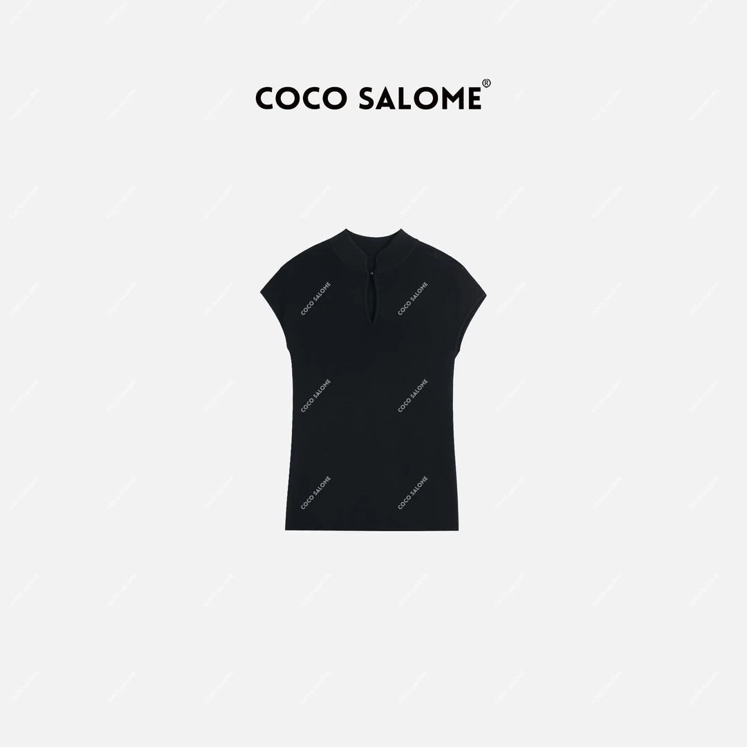 韩彬彬"云梦泽"桑蚕丝+天丝国风中式领新款新中式短袖T恤0177-1