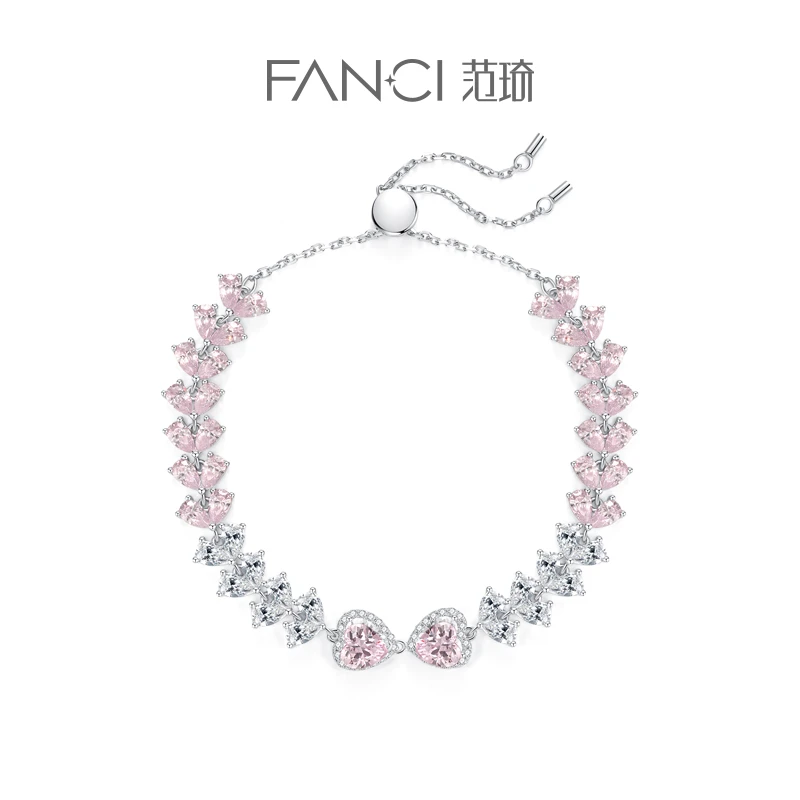 FANCI/范琦 925银手链 甜心结手链甜美时尚气质浪漫设计高级感