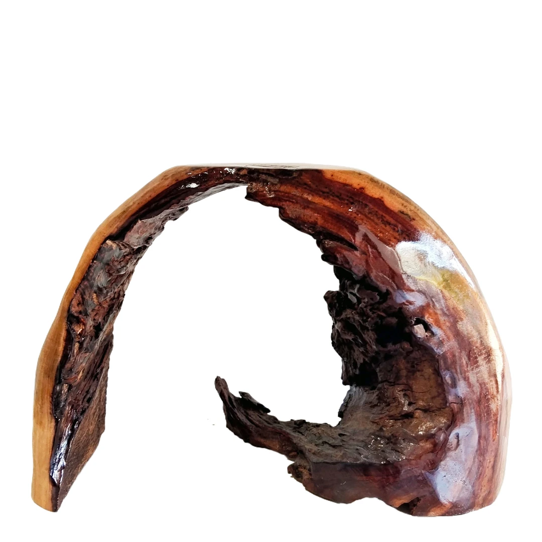 186老红樟手工制作自然花架家居办公室摆件美化生活环境