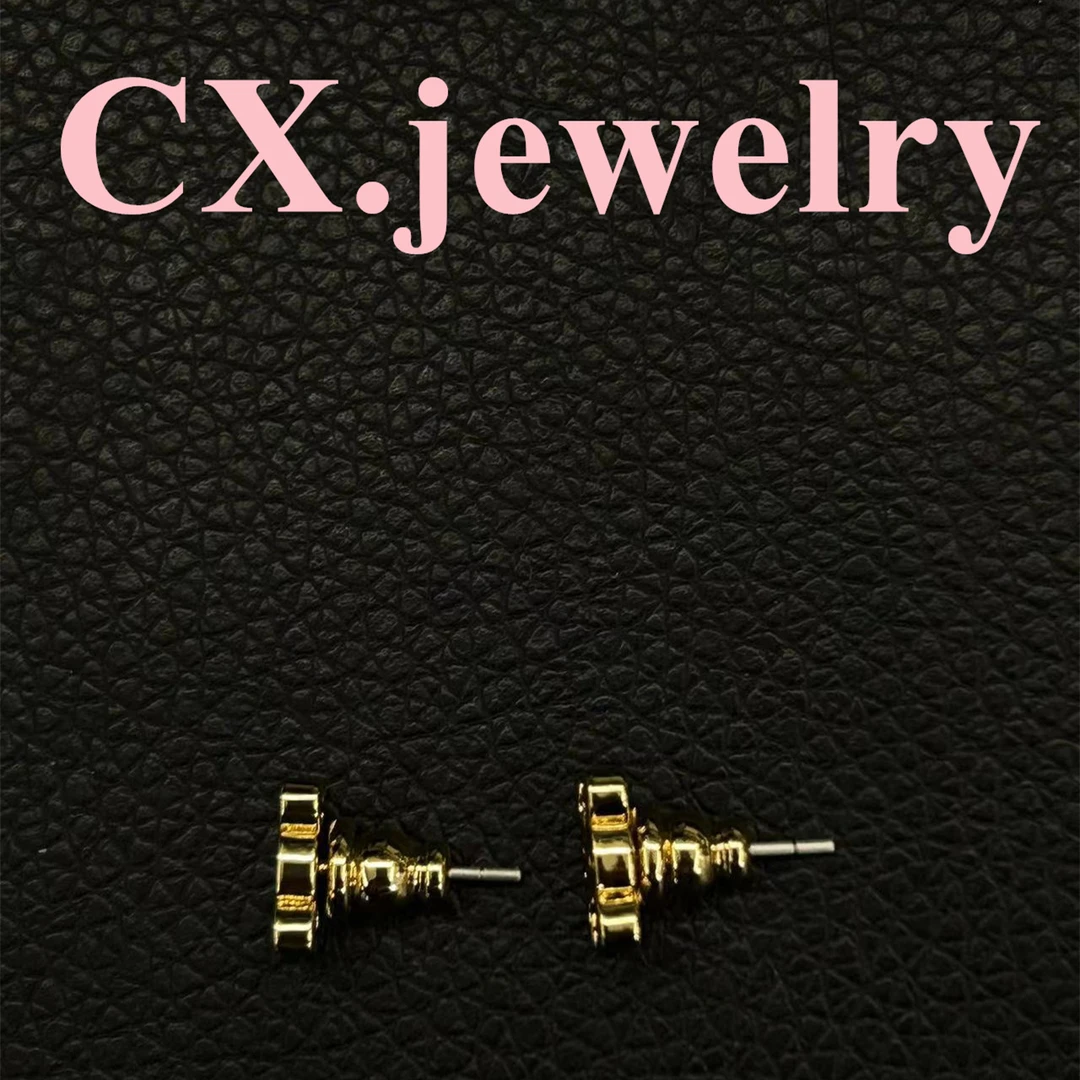 铜合金耳饰 金色小凯耳钉8230